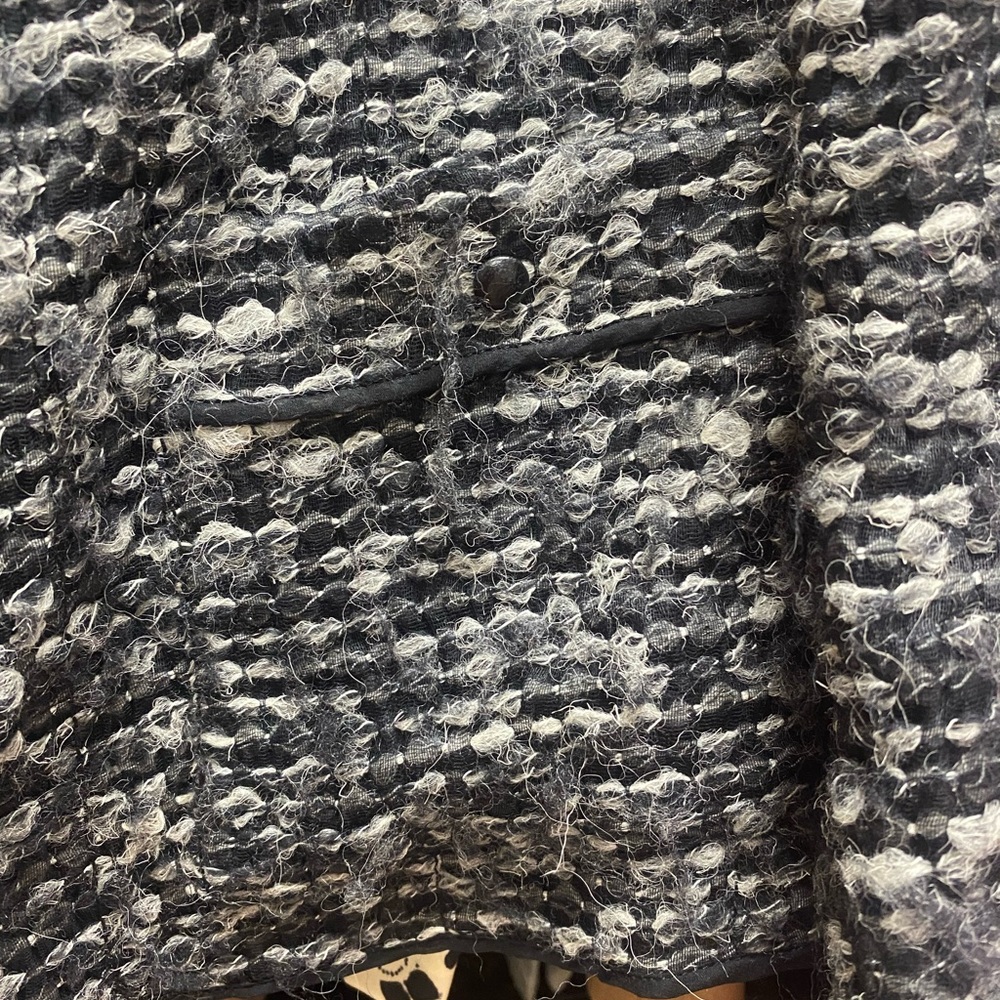 Prada Black & White Bouclé Blazer Jacket - Picture 3 of 5